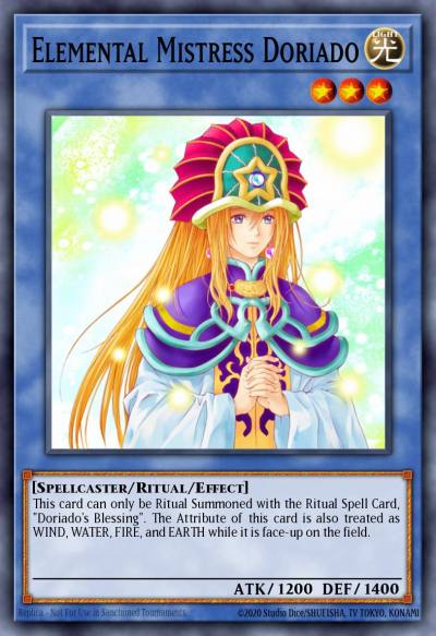 Elemental Mistress Doriado Rare DR3-EN214 Dark Revelation Volume 3 Yugioh card