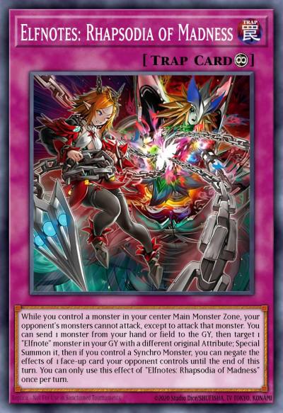 Elfnotes: Rhapsodia of Madness Common BPRO-EN072 Burst Protocol Yugioh card