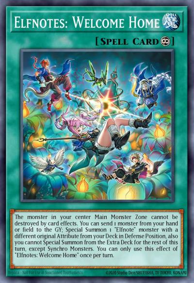 Elfnotes: Welcome Home Super Rare BPRO-EN056 Burst Protocol Yugioh card