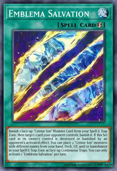 Emblema Salvation Ultra Rare MP25-EN230 2025 Mega-Pack Tin Yugioh card