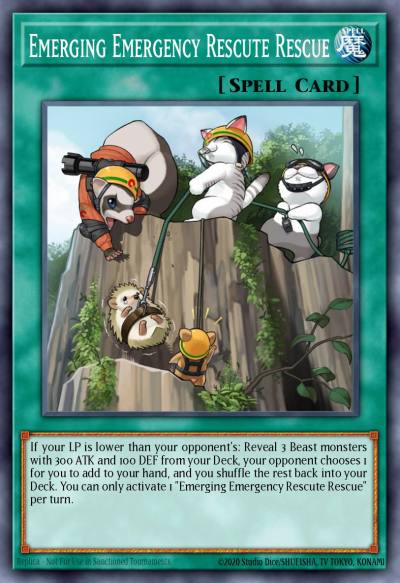 Emerging Emergency Rescute Rescue Common MP18-EN075 2018 Mega-Tin Mega Pack Yugioh card