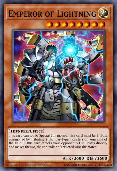Emperor of Lightning Ultra Rare WCPS-EN702 Yu-Gi-Oh! World Championship 2007 prize cards Yugioh card