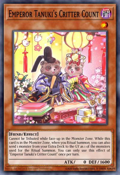 Emperor Tanukis Critter Count Ultra Rare MP24-EN156 25th Anniversary Tin Dueling Mirrors Yugioh card