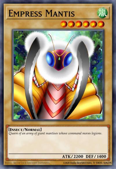 Empress Mantis Common LON-040 Labyrinth of Nightmare Yugioh card