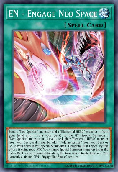 EN - Engage Neo Space Super Rare POTE-EN051 Power of the Elements Yugioh card