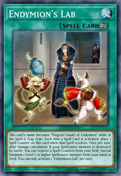 Endymions Lab Common SR08-EN023 Structure Deck Order of the Spellcasters Yugioh card