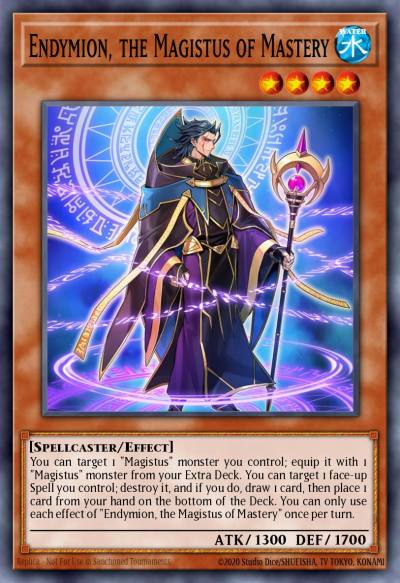 Endymion the Magistus of Mastery Rare GEIM-EN004 Genesis Impact Yugioh card