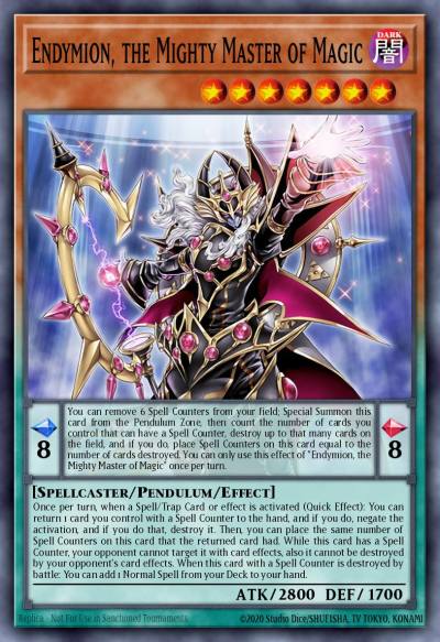 Endymion the Mighty Master of Magic Ultra Rare SR08-EN001 Structure Deck Order of the Spellcasters Yugioh card