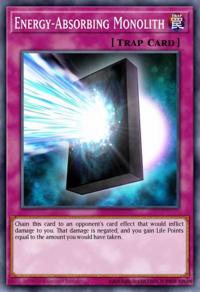 Energy-Absorbing Monolith Super Rare GLAS-EN075 Gladiators Assault Yugioh card