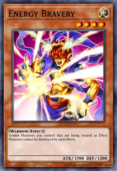 Energy Bravery Common SOVR-EN033 Stardust Overdrive Yugioh card