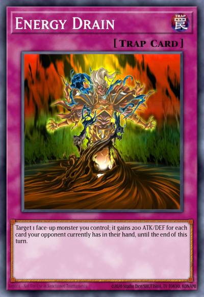 Energy Drain Common DR2-EN055 Dark Revelation Volume 2 Yugioh card