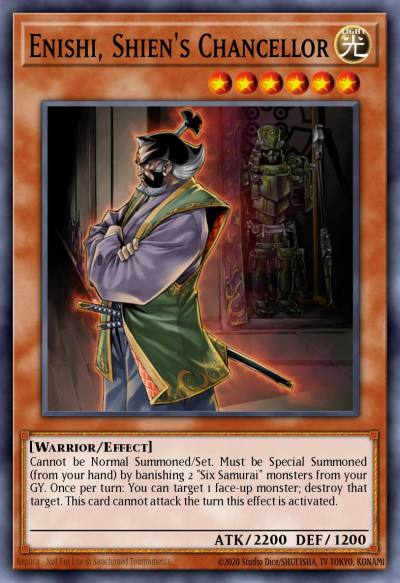Enishi Shiens Chancellor Rare DL12-EN009 Duelist League 3 participation cards Yugioh card