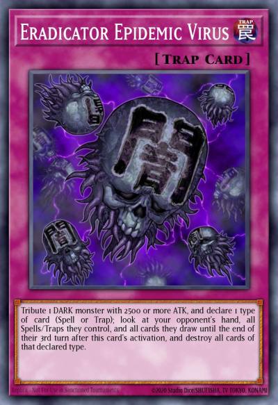 Eradicator Epidemic Virus Secret Rare FOTB-EN068 Force of the Breaker Yugioh card