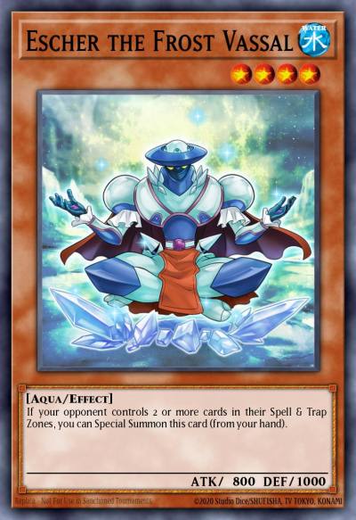 Escher the Frost Vassal Rare CORE-EN091 Clash of Rebellions Yugioh card