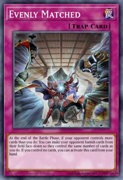 Evenly Matched Secret Rare MP18-EN154 2018 Mega-Tin Mega Pack Yugioh card