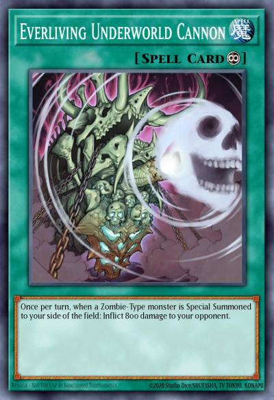 Everliving Underworld Cannon Common CSOC-EN060 Crossroads of Chaos Yugioh card