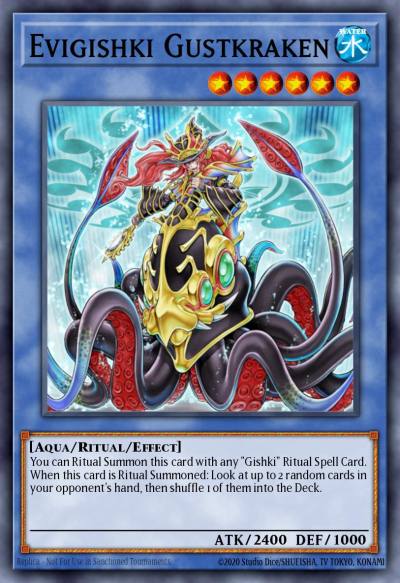 Evigishki Gustkraken Duel Terminal Super Parallel Rare DT06-EN082 Duel Terminal 6b Yugioh card