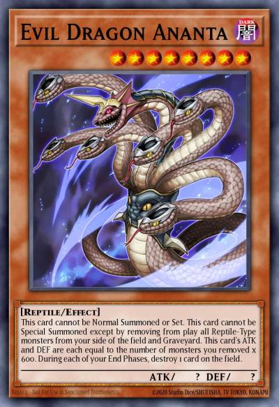 Evil Dragon Ananta Rare ANGU-EN042 Ancient Guardians Yugioh card