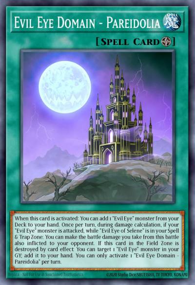 Evil Eye Domain - Pareidolia Ultra Rare MP20-EN238 2020 Tin of Lost Memories Mega Pack Yugioh card