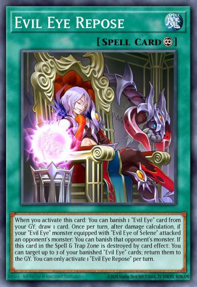 Evil Eye Repose Super Rare MP20-EN241 2020 Tin of Lost Memories Mega Pack Yugioh card