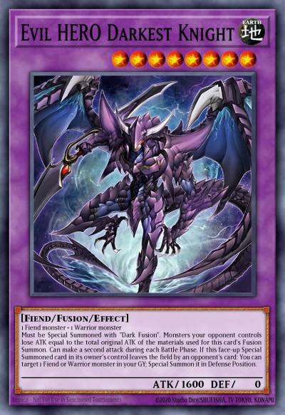 Evil HERO Darkest Knight Common SUDA-EN033 Supreme Darkness Yugioh card
