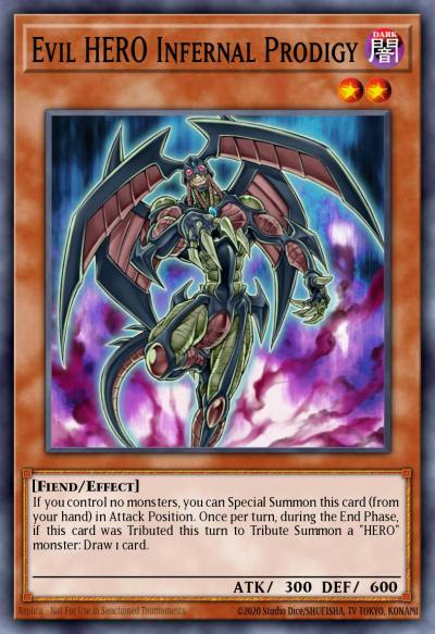 Evil HERO Infernal Prodigy Super Rare DP06-EN008 Duelist Pack Jaden Yuki 3 Yugioh card