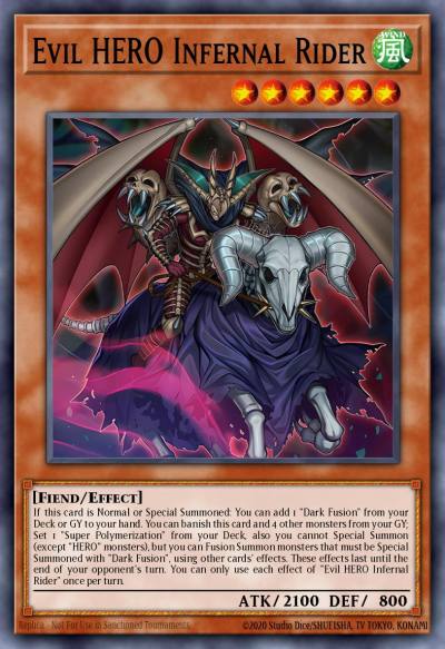 Evil HERO Infernal Rider Common SUDA-EN003 Supreme Darkness Yugioh card
