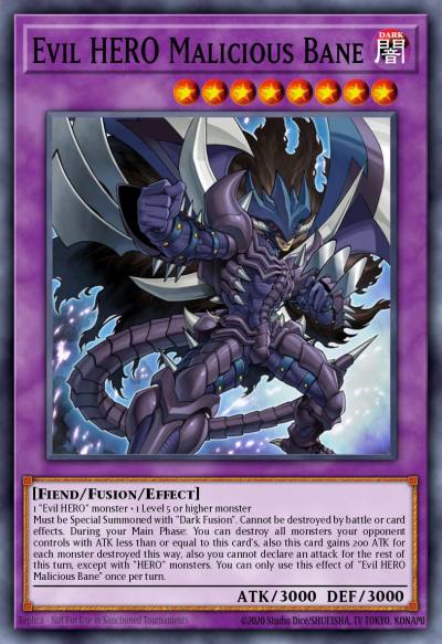 Evil HERO Malicious Bane Secret Rare BROL-EN069 Brothers of Legend Yugioh card