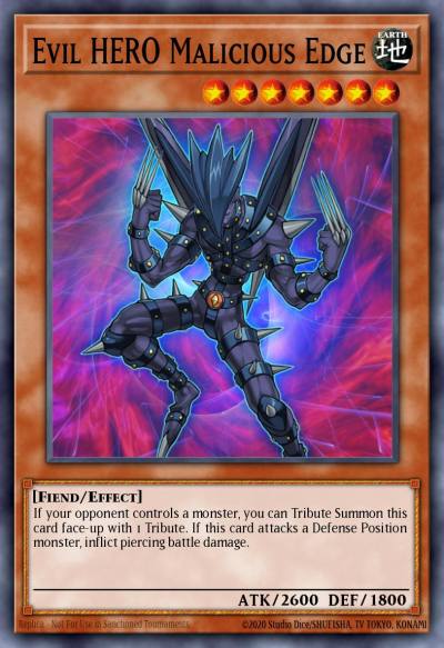 Evil HERO Malicious Edge Mosaic Rare BP02-EN054 Battle Pack 2 War of the Giants Yugioh card