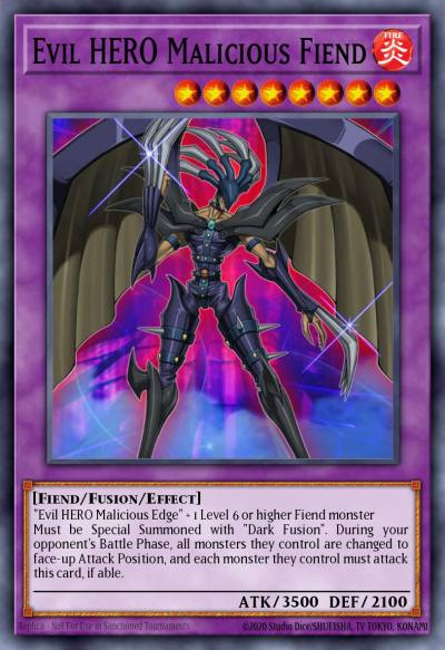 Evil HERO Malicious Fiend Ultra Rare DP06-EN013 Duelist Pack Jaden Yuki 3 Yugioh card