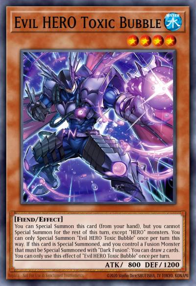 Evil HERO Toxic Bubble Quarter Century Secret Rare SUDA-EN001 Supreme Darkness Yugioh card