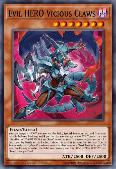 Evil HERO Vicious Claws Common ALIN-EN005 Alliance Insight Yugioh card