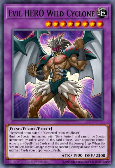 Evil HERO Wild Cyclone Ultra Rare DP06-EN011 Duelist Pack Jaden Yuki 3 Yugioh card