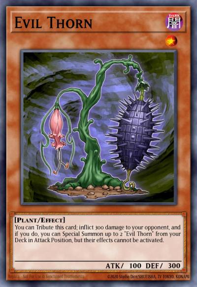 Evil Thorn Ultra Rare GFTP-EN077 Ghosts From the Past Yugioh card