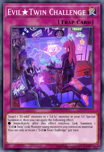 Evil★Twin Challenge Rare GEIM-EN021 Genesis Impact Yugioh card