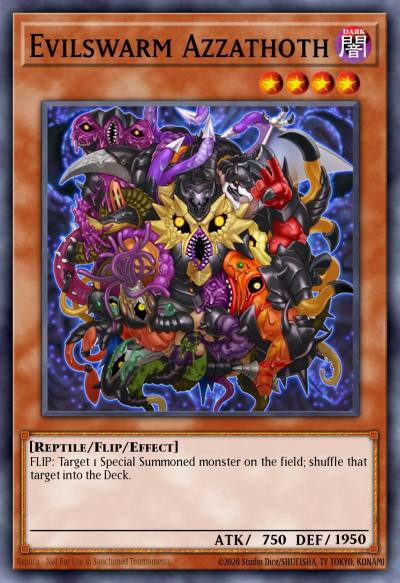 Evilswarm Azzathoth Duel Terminal Normal Parallel Rare DT07-EN074 Duel Terminal 7b Yugioh card
