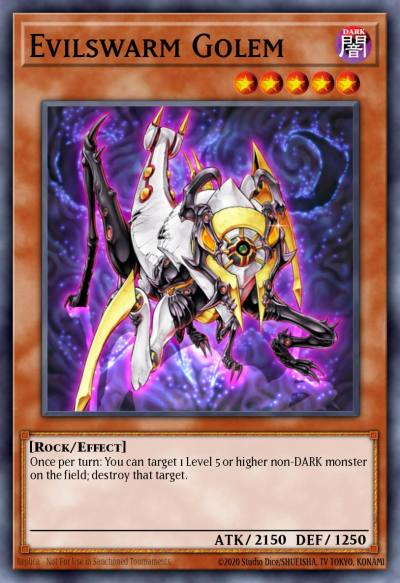 Evilswarm Golem Duel Terminal Rare Parallel Rare DT07-EN077 Duel Terminal 7b Yugioh card