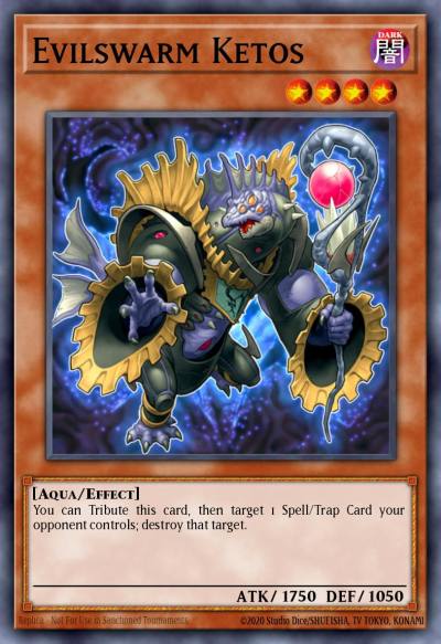 Evilswarm Ketos Rare BP03-EN098 Battle Pack 3 Monster League Yugioh card