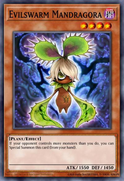 Evilswarm Mandragora Duel Terminal Normal Parallel Rare DT07-EN028 Duel Terminal 7a Yugioh card