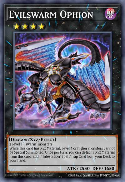 Evilswarm Ophion Duel Terminal Super Parallel Rare DT07-EN091 Duel Terminal 7b Yugioh card