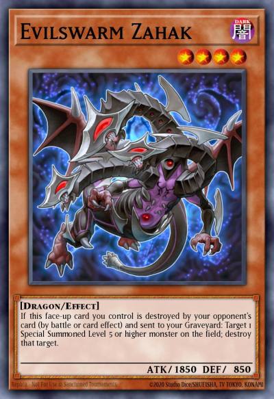 Evilswarm Zahak Duel Terminal Rare Parallel Rare DT07-EN025 Duel Terminal 7a Yugioh card