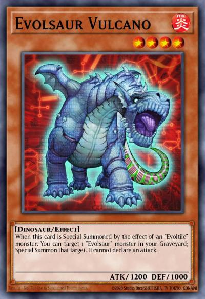 Evolsaur Vulcano Rare PHSW-EN019 Photon Shockwave Yugioh card