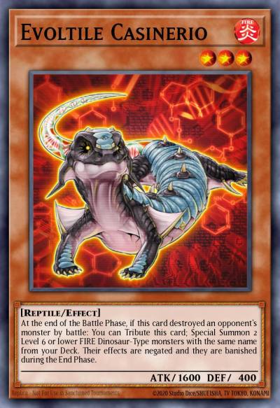 Evoltile Casinerio Rare ORCS-EN026 Order of Chaos Yugioh card