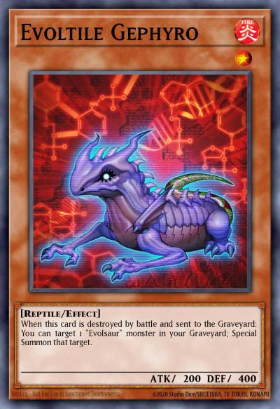Evoltile Gephyro Common PHSW-EN016 Photon Shockwave Yugioh card