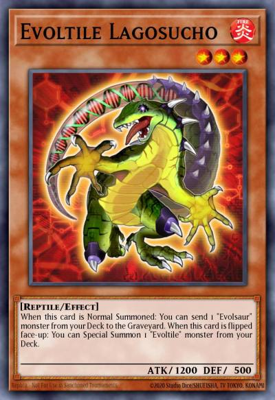 Evoltile Lagosucho Common GAOV-EN026 Galactic Overlord Yugioh card