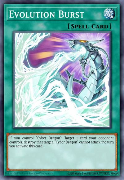 Evolution Burst Common SDCR-EN020 Cyber Dragon Revolution Structure Deck Yugioh card