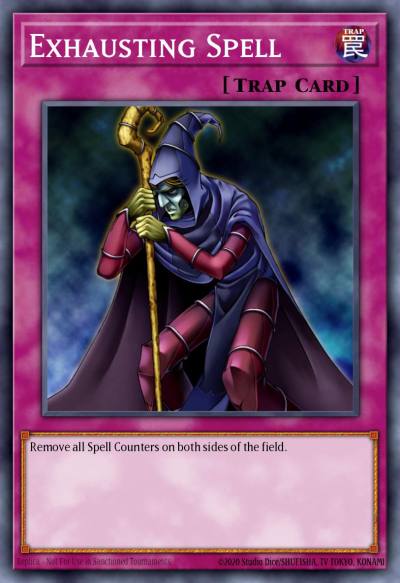 Exhausting Spell Common DR1-EN153 Dark Revelation Volume 1 Yugioh card
