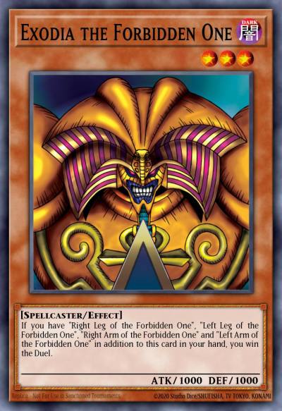 Exodia the Forbidden One Quarter Century Secret Rare TN23-EN002 25th Anniversary Tin Dueling Heroes Yugioh card