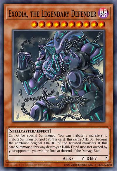 Exodia the Legendary Defender Prismatic Secret Rare TN19-EN003 2019 Gold Sarcophagus Tin Yugioh card