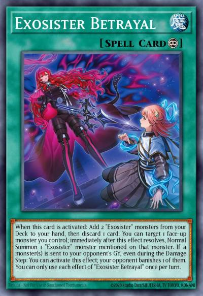 Exosister Betrayal Starlight Rare BLGG-EN130 Battles of Legend: Glorious Gallery Yugioh card